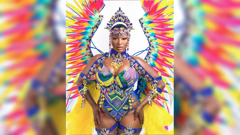 Colorful Caribbean Carnival Costume